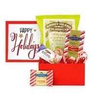 Happy Holidays Red Snack & Cocoa Gift Box