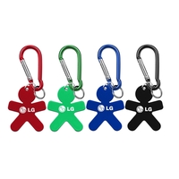 Aluminum Key Holder & Dog Tag with Carabiner