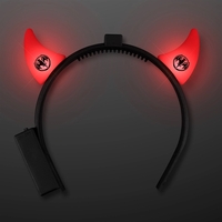 Light Up Red Devil Horns