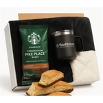 Blanket, Tumbler & Starbucks Coffee Gift Set