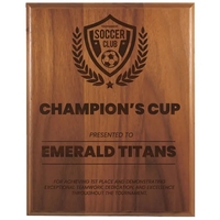 10 1/2" x 13" Step-Edge Genuine Walnut Plaque