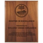 8" x 10" Step-Edge Genuine Walnut Plaque