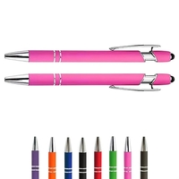 Soft-Touch Aluminum Pen w/ Stylus