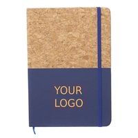 Cork and PU hardcover notebook plus 1 color silkscreen imprint on... from ASI...