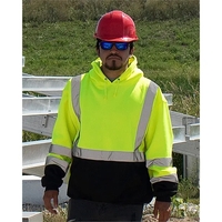 Kishigo Hi-Vis Hooded Sweatshirt... from ASI 84358 S&S Activewear