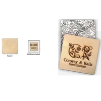 Square shaped wooden coasters with customization.... from ASI 55675 Galaxy...