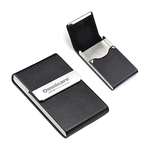 Vertical Leatherette Business Card Holder