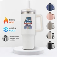 This Casa Blanca 40oz Handle Tumbler Mug features a spill proof... from ASI...