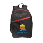 Front Zipper Color Laptop Backpack