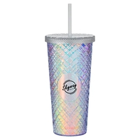 22 oz Sparkle Straw Tumbler