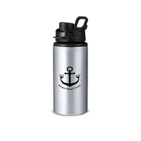 7.87" x 2.75" aluminum single-wall insulated 16.9 ounce water bottle with......