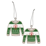 Ugly Sweater Holiday Ornament (2-Sided)