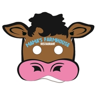 Cow Mask w/elastic digital