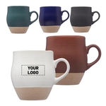 Pottery Look Ceramic Mug, 16 oz.