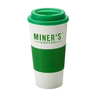 16 oz insulated tumbler with silicone comfort grip and matching lid.... from...