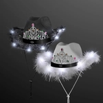 Light Up Cowgirl Hat with Black Band