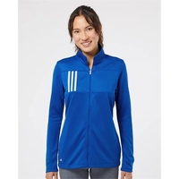 Adidas Women's 3-Stripes Double Knit Full-Zip... from ASI 84358 S&S Activewear
