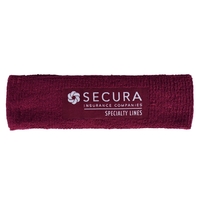 Customizable terry cotton headband available in various colors that measures...