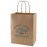 Recycled Natural Kraft Paper Shopper