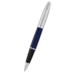 Cross Calais Rollerball Pen - Chrome and Blue Lacquer