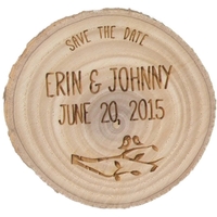 2.5" x 0.1875" Aspen wood bark edge magnet. Made in the... from ASI 92531...