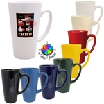 16oz Vitrified Cafe Latte Mug, four color