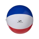 10" Patriotic Red, White And Blue Beach Ball