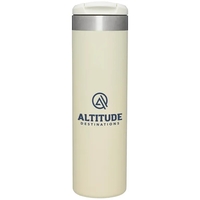 20 oz. insulated stainless steel bottle with drink-through lid that locks.......