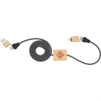 FSC® 100% Bamboo 5-in-1 100W Laptop Charging Cable... from ASI 66887 PCNA /...