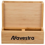 FSC® 100% Bamboo Photo Frame Desktop Organizer