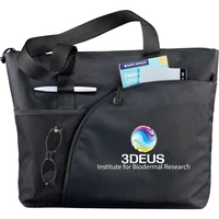 3.5" x 14" x 18" zippered tote bag.... from ASI 66887 PCNA / Leeds