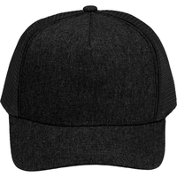 Recycled Cotton Canvas 5 Panel Mesh Back Ballcap