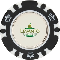 Recycled Poker Chip w/ Metal Ballmarker... from ASI 66887 PCNA / Leeds
