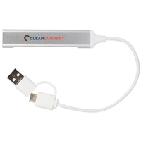Recycled Aluminum 4-Port USB-A and C Hub... from ASI 66887 PCNA / Leeds