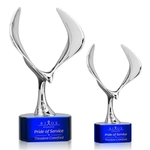 Maverick Eagle Award on Paragon Base - Blue