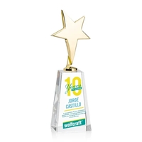 Tuscany Gold Star VividPrint™ Award on Novita Base - Clear