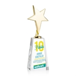 Tuscany Gold Star VividPrint™ Award on Novita Base - Clear