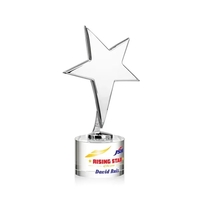 Tuscany Chrome Star VividPrint™ Award on Marvel Base - Clear