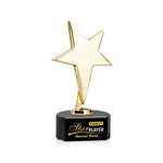 Tuscany Gold Star VividPrint™ Award on Paragon Base - Black