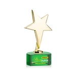 Tuscany Gold Star VividPrint™ Award on Paragon Base - Green