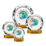 Seville VividPrint™ Award on Alberton Base - Amber
