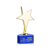 Tuscany Gold Star VividPrint™ Award on Paragon Base - Blue