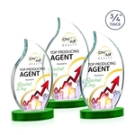 Croydon VividPrint™ Award on Alberton Base - Green