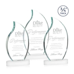 Croydon Flame Award on Alberton Base - White