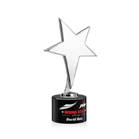 Tuscany Chrome Star VividPrint™ Award on Marvel Base - Black