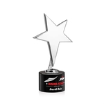 Tuscany Chrome Star VividPrint™ Award on Marvel Base - Black