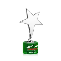 Tuscany Chrome Star VividPrint™ Award on Marvel Base - Green