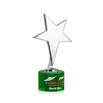 Tuscany Chrome Star VividPrint™ Award on Marvel Base - Green
