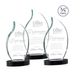 Croydon Flame Award on Alberton Base - Black