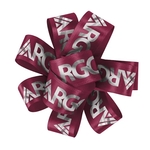 1" Badge Satin Bow - Foil